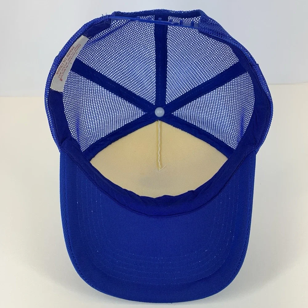 AT&T Hat The Right Choice Blue White Mesh Snapback OSFA Trucker Cap Vintage